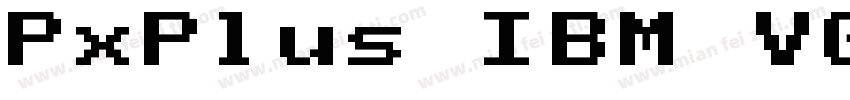 PxPlus IBM VGA8字体转换